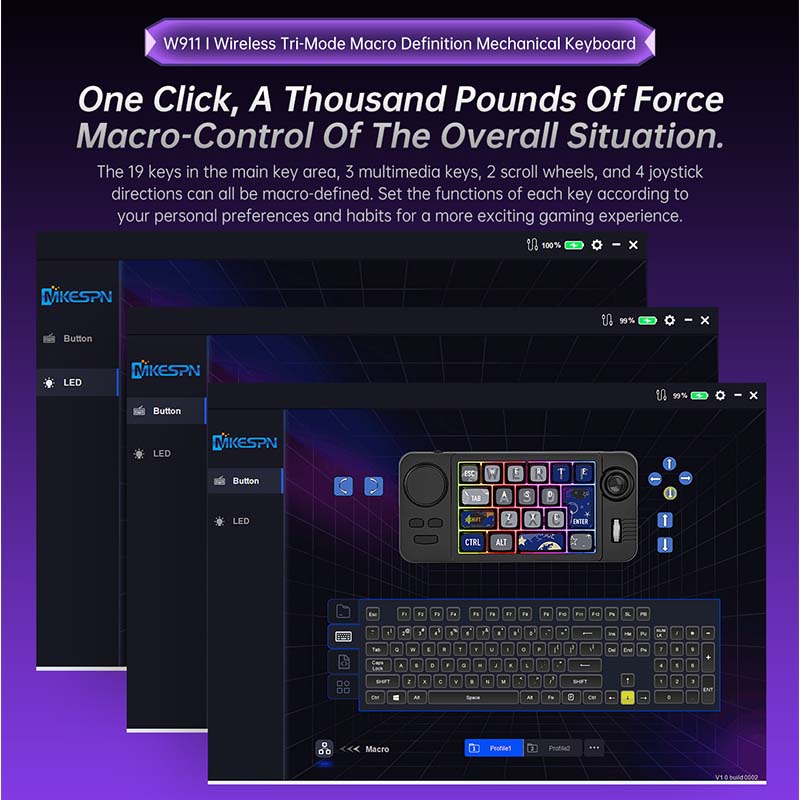 Gaming Keyboard W911 Wireless  - Gaming Keyboard Wireless recension och pris