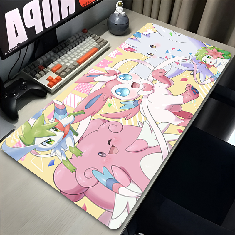 Large Pink Cute Mousepad XXL G - Gaming Keyboard Top recension och pris