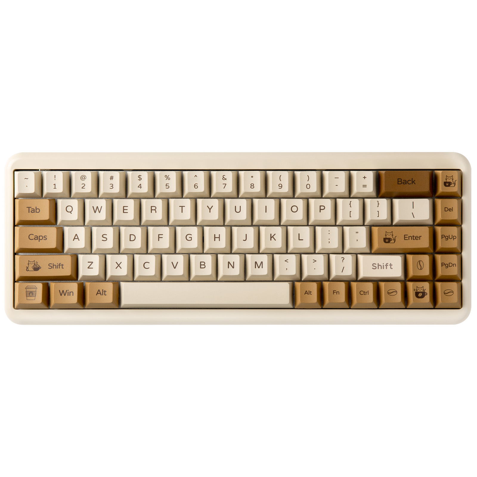 YUNZII Coffee Cat PBT Keycaps, - Gaming Keyboard Bundle recension och pris